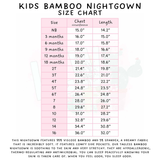 Ready to Ship - Winter Frames Adult & Kid's Bamboo Nightgown - 5T, 6T & Adult M