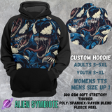 ALIEN SYMBIOTE -CUSTOM HOODIES RE-RUN PREORDER CLOSING 5/11
