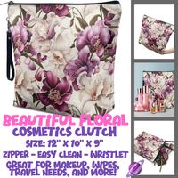 BEAUTIFUL FLORAL - CUSTOM COSMETIC CLUTCH PREORDER CLOSES 12/16