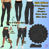 COLORFUL DENIM RERUN-BLACK-BOTTOMS 5 STYLES-PREORDER CLOSING 7/25
