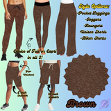COLORFUL DENIM RERUN-BROWN-BOTTOMS 5 STYLES-PREORDER CLOSING 7/25