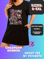 CHAINSAW HORROR - SLEEP SHIRT - PREORDER CLOSING 4/15