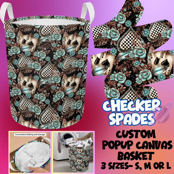 CHECKER SPADES - STORAGE BASKETS ROUND 5 - PREORDER CLOSING 3/16