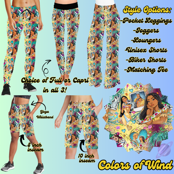 COLORS OF WIND- LEGGING/JOGGER/LOUNGER/SHORTS - ALL THINGS MAGICAL PREORDER CLOSING 2/4