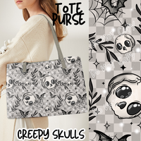 CREEPY SKULLS - BAG RUN 3 - TOTE PURSE - PREORDER CLOSING 10/22