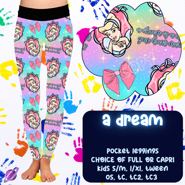 A DREAM - FUN KIDS RUN -  LEGGING/CAPRI PREORDER CLOSING 11/5