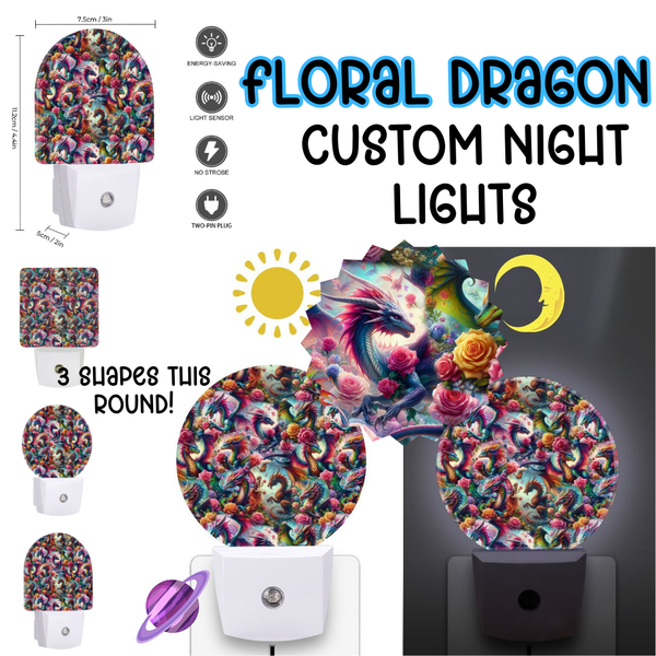 FLORAL DRAGON - Custom Night Lights Round 2 Preorder Closing 2/4