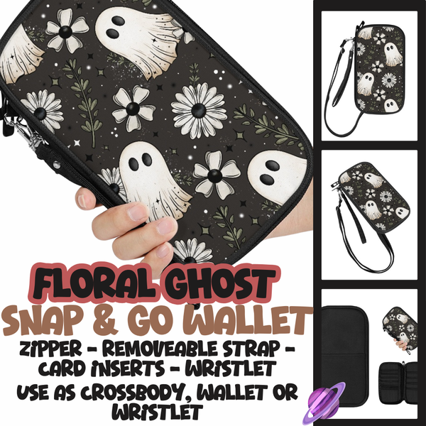 FLORAL GHOST - SNAP & GO WALLETS PREORDER CLOSING 12/18