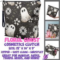 FLORAL GHOST - CUSTOM COSMETIC CLUTCH PREORDER CLOSES 12/16