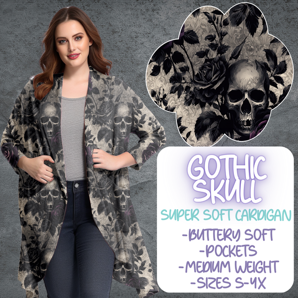 GOTHIC SKULL - CARDIGAN B105 PREORDER CLOSING 5/19