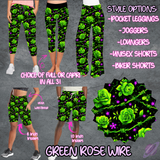 GREEN ROSE WIRE - LEGGING/JOGGER/LOUNGER/SHORTS - B105 PREORDER CLOSING 5/19