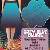 GREY BLUE OMBRE - SKIRT/LEGGING/JOGGER/LOUNGER - OMBRE RUN 3 PREORDER CLOSING 1/17