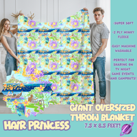 HAIR PRINCESS - OVERSIZED THROW BLANKET 11 - PREORDER CLOSING 2/2