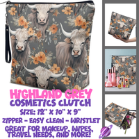 HIGHLAND GREY - CUSTOM COSMETIC CLUTCH PREORDER CLOSES 12/16