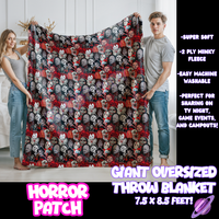 HORROR PATCH- GIANT SHAREABLE THROW BLANKET