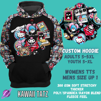 KAWAII TATZ HOODIE-OUTFIT RUN PREORDER CLOSING 1/10 -CUSTOM HOODIES RE-RUN PREORDER CLOSING 5/11