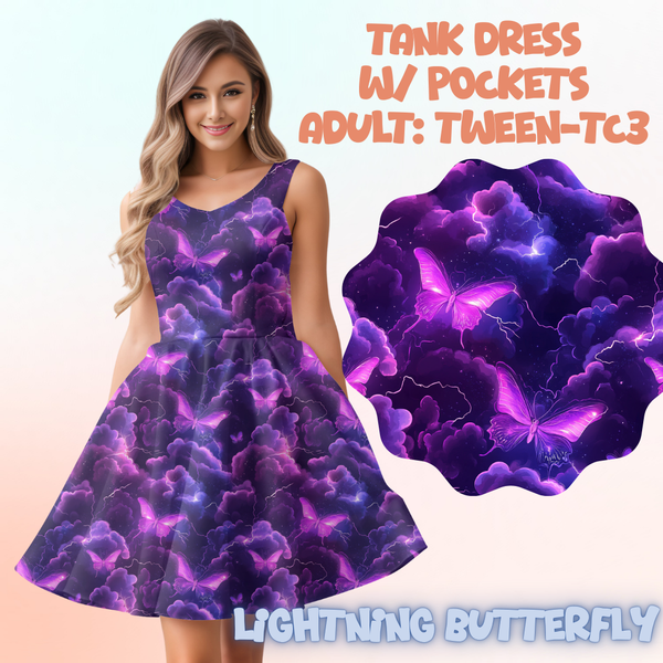 LIGHTNING BUTTERFLY - ADULT TANK DRESS PREORDER CLOSES 5/15