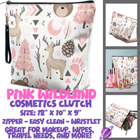 PINK WILDLAND - CUSTOM COSMETIC CLUTCH PREORDER CLOSES 12/16