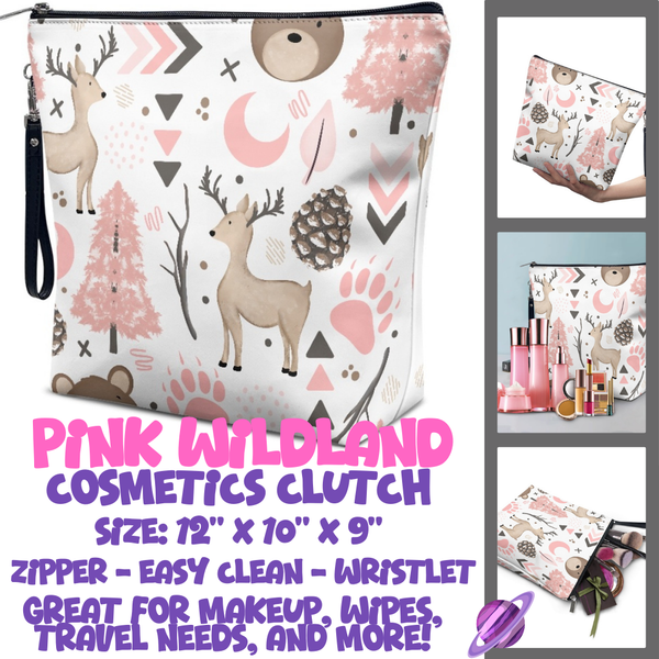 PINK WILDLAND - CUSTOM COSMETIC CLUTCH PREORDER CLOSES 12/16