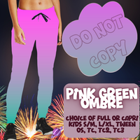 PINK GREEN OMBRE - SKIRT/LEGGING/JOGGER/LOUNGER - OMBRE RUN 3 PREORDER CLOSING 1/17