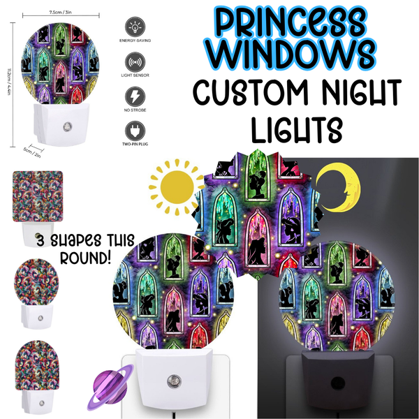 PRINCESS WINDOWS - Custom Night Lights Round 2 Preorder Closing 2/4