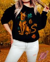 FALLING LEAVES-PUMPKIN SCOOB-CREWNECK SWEATSHIRT