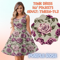 PURPLE ROSE - ADULT TANK DRESS PREORDER CLOSES 5/15