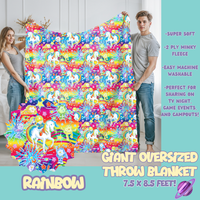 RAINBOW - OVERSIZED THROW BLANKET 11 - PREORDER CLOSING 2/2