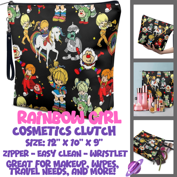 RAINBOW GIRL - CUSTOM COSMETIC CLUTCH PREORDER CLOSES 12/16