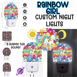 RAINBOW GIRL - Custom Night Lights Round 2 Preorder Closing 2/4