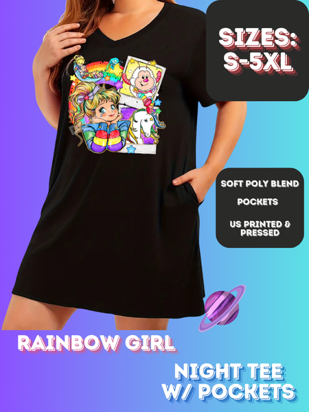 RAINBOW GIRL - SLEEP SHIRT - PREORDER CLOSING 4/15