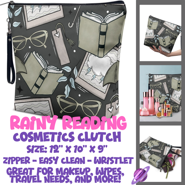 RAINY READING - CUSTOM COSMETIC CLUTCH PREORDER CLOSES 12/16