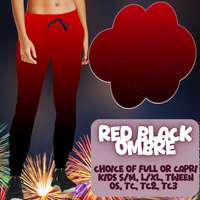 RED BLACK OMBRE - SKIRT/LEGGING/JOGGER/LOUNGER - OMBRE RUN 3 PREORDER CLOSING 1/17