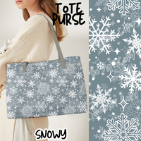 SNOWY - BAG RUN 3 - TOTE PURSE - PREORDER CLOSING 10/22