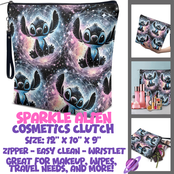 SPARKLE ALIEN - CUSTOM COSMETIC CLUTCH PREORDER CLOSES 12/16