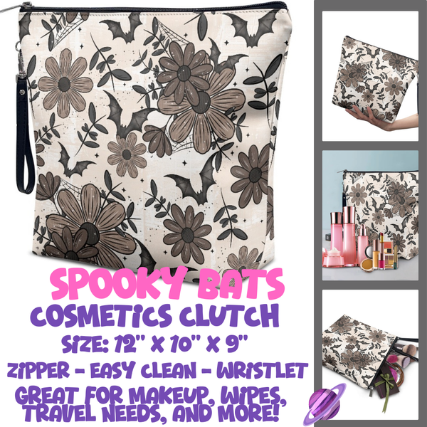 SPOOKY BATS - CUSTOM COSMETIC CLUTCH PREORDER CLOSES 12/16