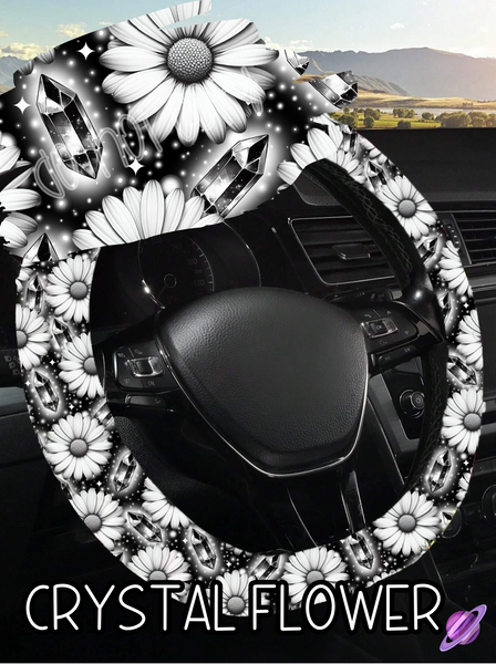 CRYSTAL FLOWER - STEERING WHEEL COVERS 6 PREORDER CLOSING 10/14