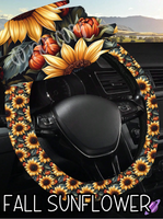 FALL SUNFLOWER - STEERING WHEEL COVERS 6 PREORDER CLOSING 10/14