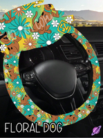 FLORAL DOG - STEERING WHEEL COVERS 6 PREORDER CLOSING 10/14