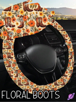 FLORAL BOOTS - STEERING WHEEL COVERS 6 PREORDER CLOSING 10/14