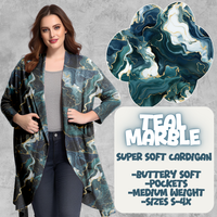 TEAL MARBLE - PRETTY CARDIGAN RUN CLOSING 3/18