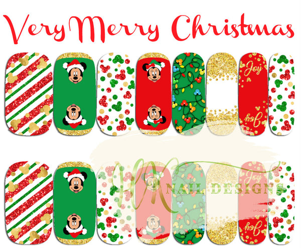 RTS- HK Nails Very Merry Christmas