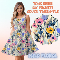 WILD FLORAL - ADULT TANK DRESS PREORDER CLOSES 5/15